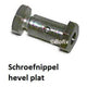 Bofix schroefnippel domino voor hevel plat