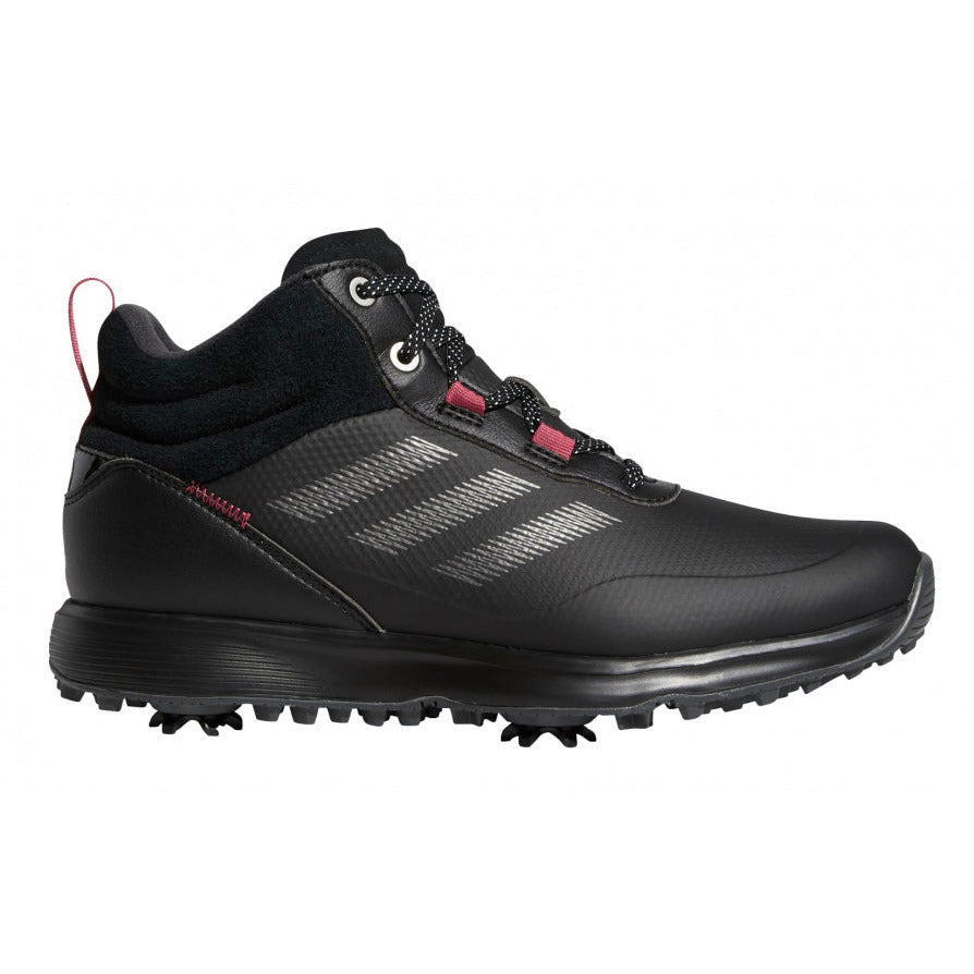 Adidas Golfschoenen S2G MID-Cut dames leer zwart roze mt 36 2 3