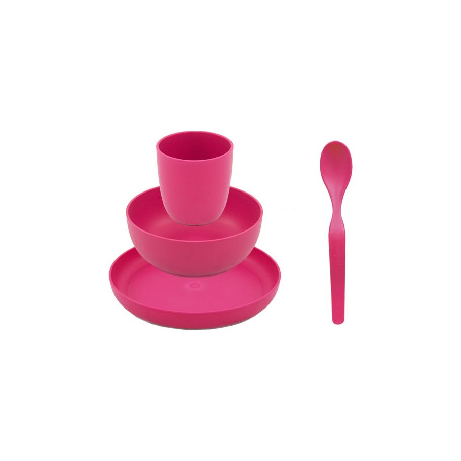 Ajaa Servies Geschenkset Bioplastic Roze