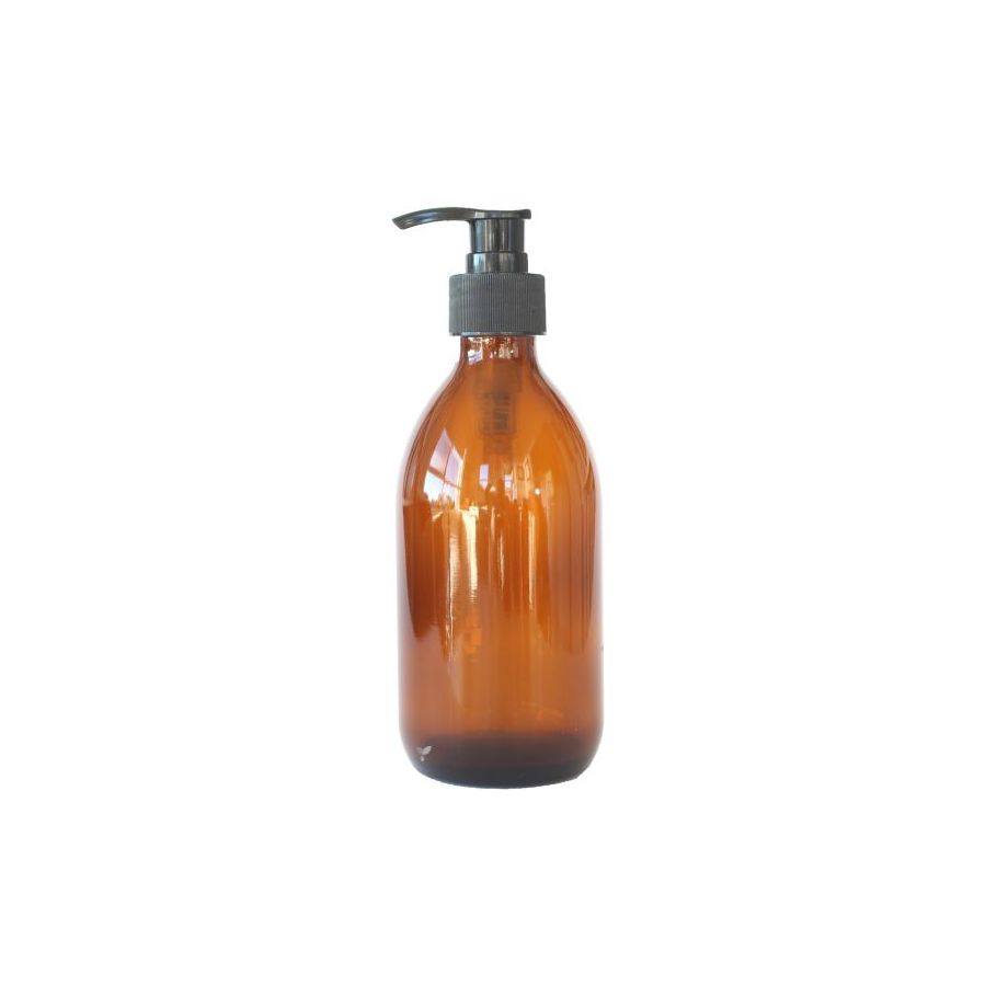 La droguerie ecologique Glazen pompflesje 300ml Amber