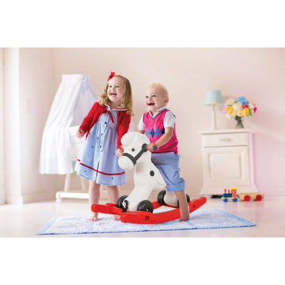 Pilsan Musikaal hobbelen looppaard wit rood