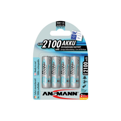 Ansmann Batterijen NiMH Accu Mignon AA 2100 mAh 4 stuks