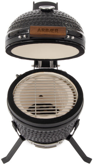 Arbaer Kamado Small Ø 13 inch met Frame Keramisch Zwart