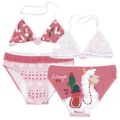 Arditex Bikini Llama triangle meisjes polyester roze maat 14 jaar