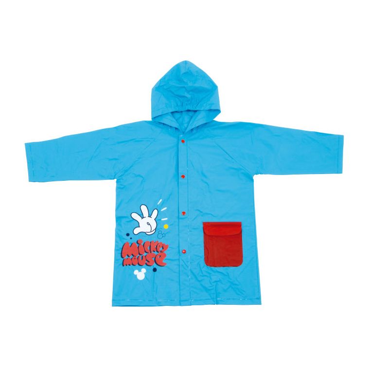 Arditex Regenjas Mickey Today is The Day junior PVC lichtblauw maat 6 jaar