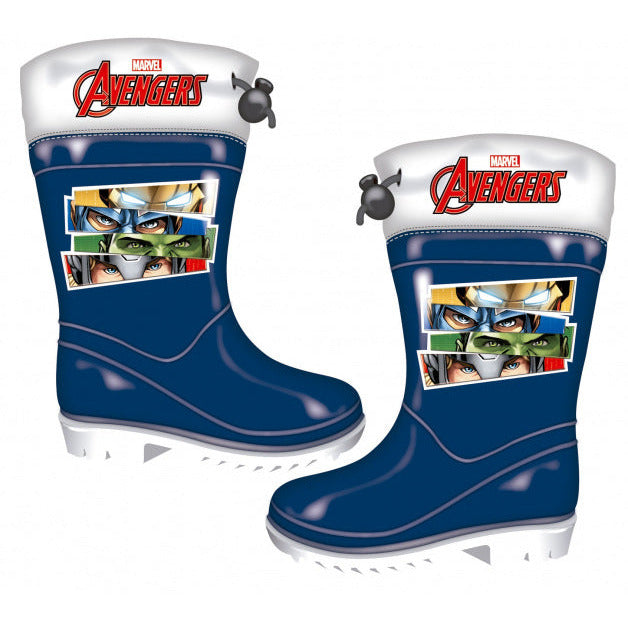Arditex Regenlaarzen Avengers junior PVC donkerblauw maat 26