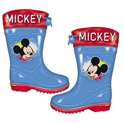 Arditex Regenlaarzen Mickey Mouse junior PVC blauw rood maat 30