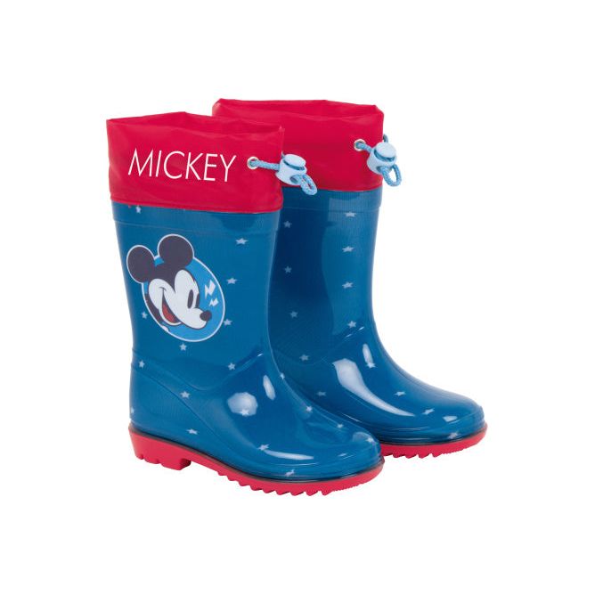 Arditex Regenlaarzen Mickey junior PVC donkerblauw rood maat 30