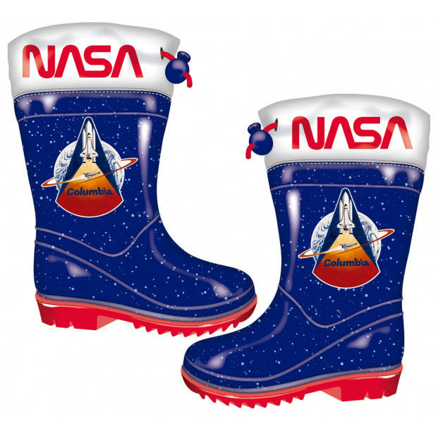 Arditex Nasa Regenlaarzen Junior PVC Blauw Rood Maat 28