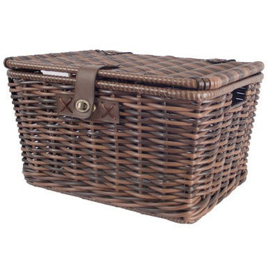 Qtcycletech Qt cycle tech monza rattan mand met deksel 28 liter 2007369