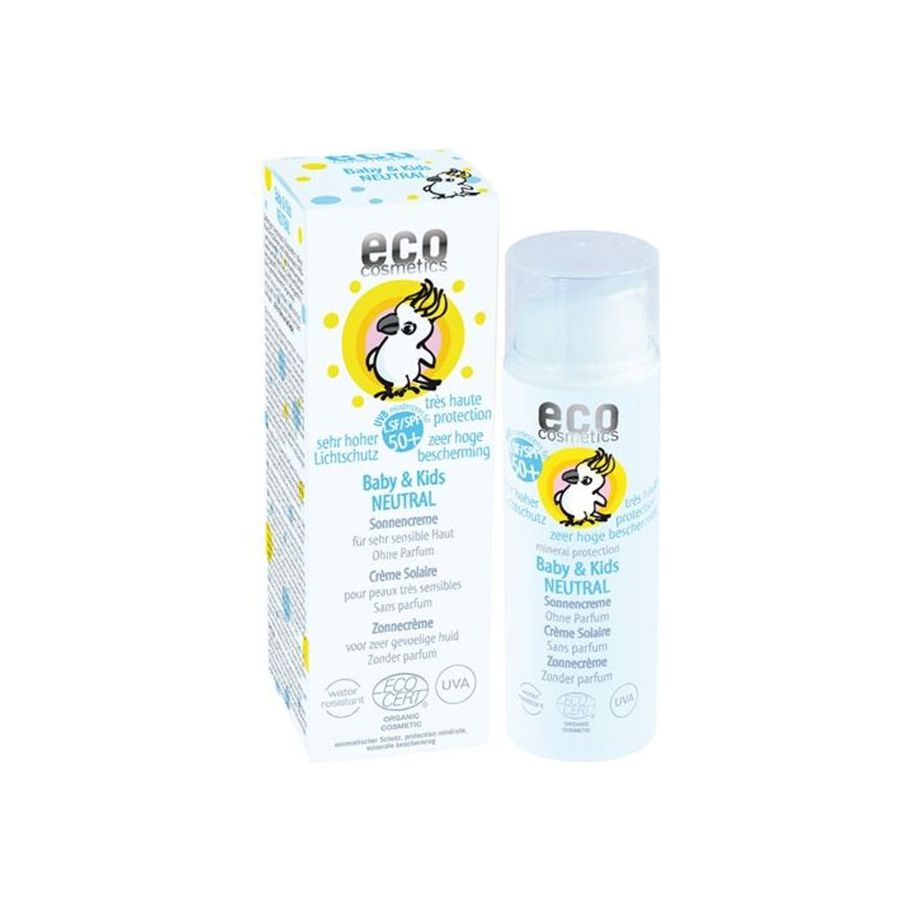 Eco Cosmetics Zonnebrandcrème voor baby's en kinderen SPF 50 ongeparfumeerd