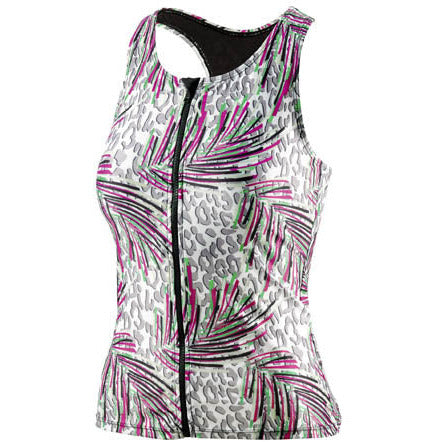 Beco Tanktop BEsuit dames D-cup polyamide elastaan roze groen mt 36