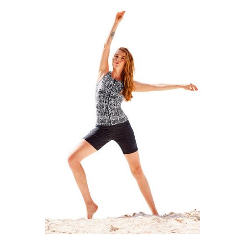 Beco Tanktop BEsuit dames polyamide zwart wit B-cup maat 42