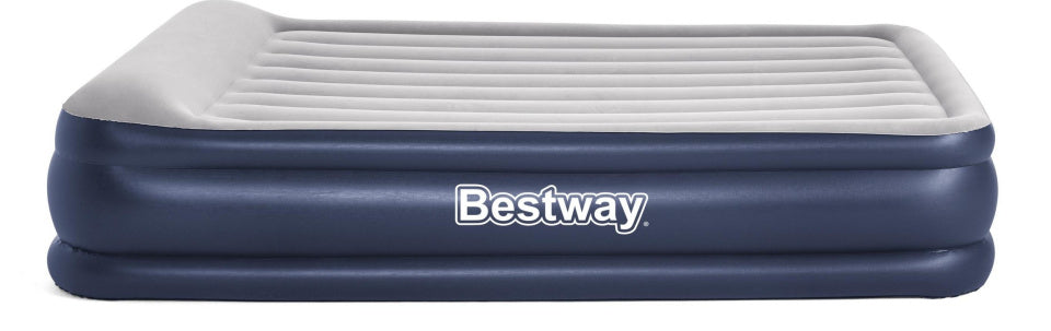 Bestway Luchtbed tritech 46 cm queen 203 cm blauw grijs
