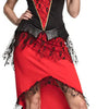 Boland Bloodthirsty queen kostuum dames rood zwart maat 36 38 (S)