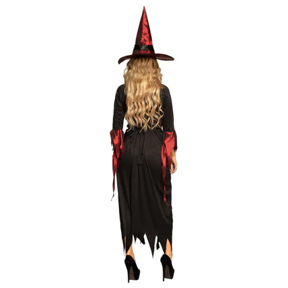 Boland Witch kostuum dames zwart rood maat 40 42 (M)