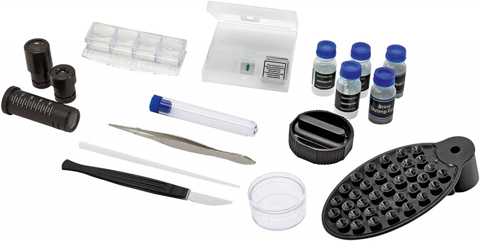 Bresser Microscoop junior 29 cm staal rood 28-delig