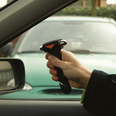 Carpoint Noodhamer met gordelsnijder zwart 12,5 cm