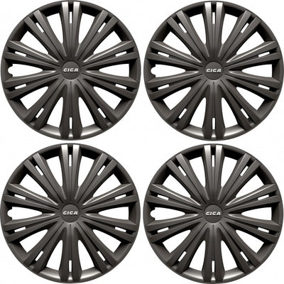 wieldoppen Giga 15 inch ABS antraciet set van 4