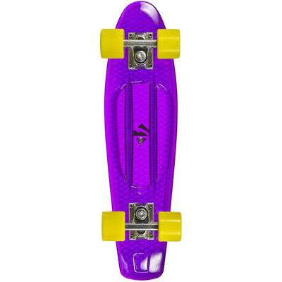 Juicy Susi Clear Purple skateboard 57 cm geel