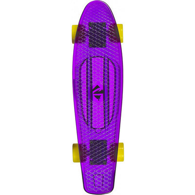 Juicy Susi Clear Purple skateboard 57 cm geel