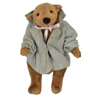 Clemens Knuffelbeer junior 18 cm pluche 2-delig bruin grijs