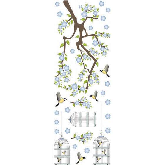 Crearreda Muursticker Branch Cages 300 x 270 cm 13-delig