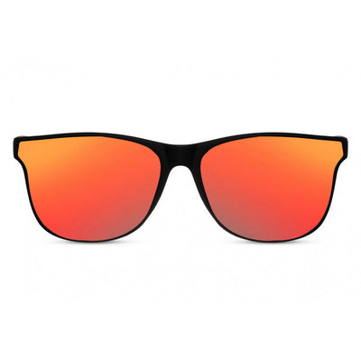 zonnebril unisex volledig omrand cat. 3 zwart rood