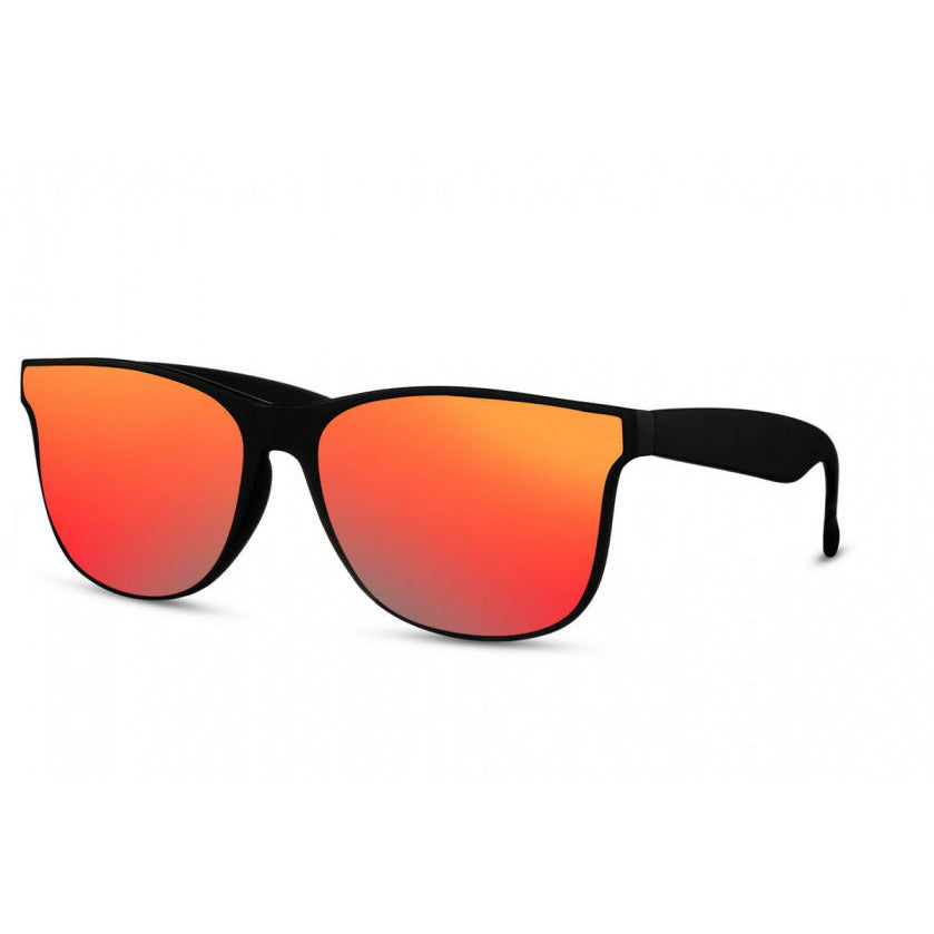 Cwi Zonnebril unisex volledig omrand cat. 3 zwart rood