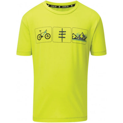 Dare 2b T-shirt Rightful junior polyester lime maat 140