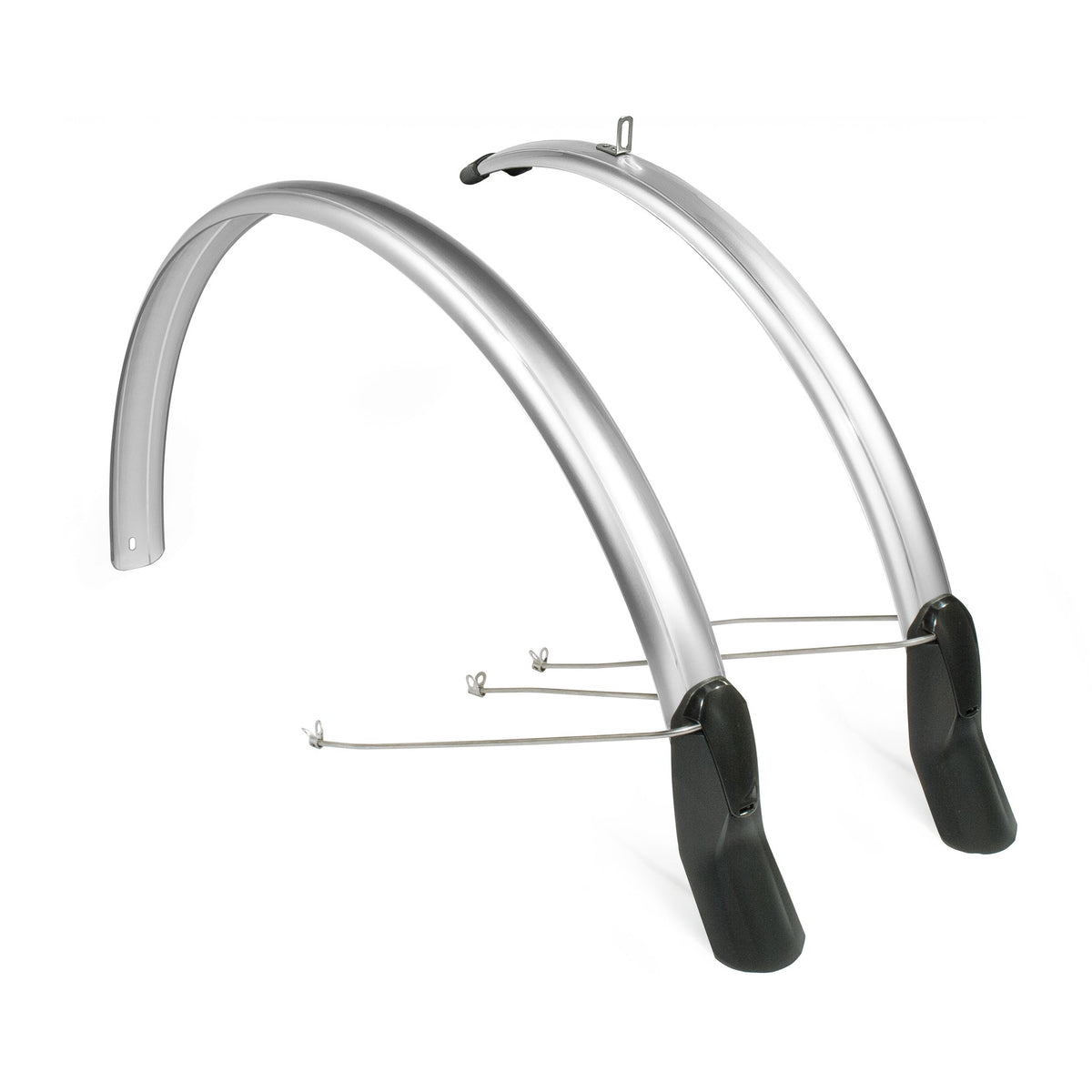Euro fender scatto spartbordset 51mm - 28 inch zilver
