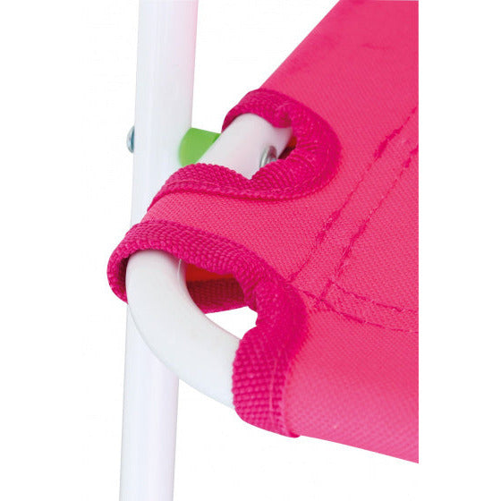 Eurotrail Campingstoel Nicky junior 46 cm polyester staal roze