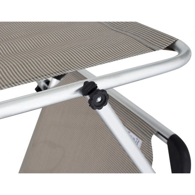 Eurotrail Ligbed Pebble Beach 57 x 188 x 30 cm aluminium grijs