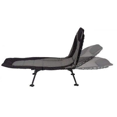 ligbed Royal 200 x 75 cm polyester antraciet zwart