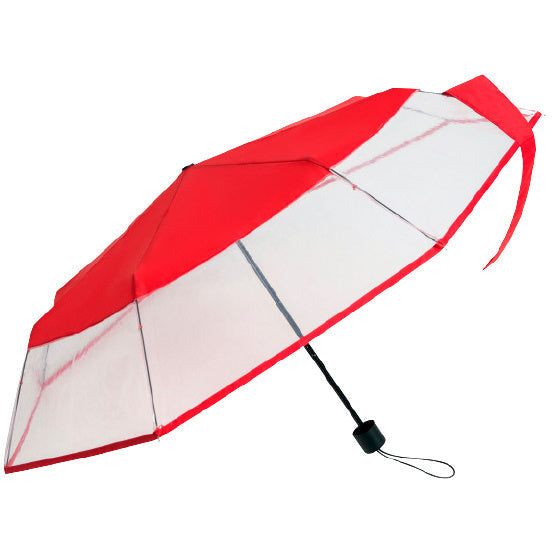 Falconetti Paraplu 24 x 90 cm staal polyester rood transparant