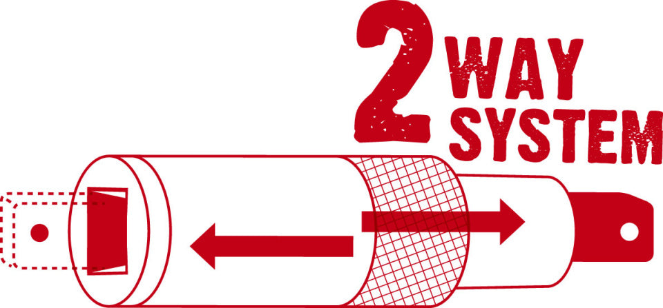 Gedore red adapter verlengstuk 6-in-2 zilver 2-delig