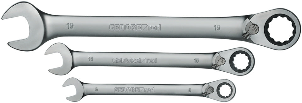 Gedore red Ringratel-steeksleutelset SW 8-19 mm 12-delig