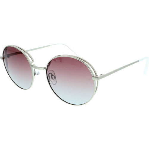 H.i.s Zonnebril gepolariseerd panto dames cat.2. zilver roze