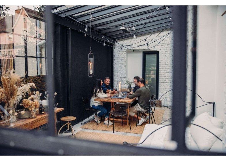 Höfats Spin 120 hangsysteem 150 cm RVS zilver