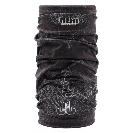 Jail jam Nekwarmer Tube polyester elastaan zwart maat one-size