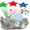 Jamara Dreamy Elephant nachtlamp led 32 cm grijs blauw