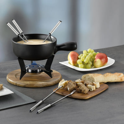 Kela Country fondueset 6 personen 2 liter 10-delig zwart
