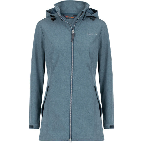 Life line Harper softshell parka dames blauwgrijs maat 40