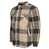 Life line Jervis Padded Flannel Shirt heren beige maat M