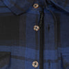Life line Jervis Padded Flannel Shirt heren blauw zwart maat S