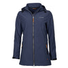 Life line Kya softshell parka dames donkerblauw maat XXL