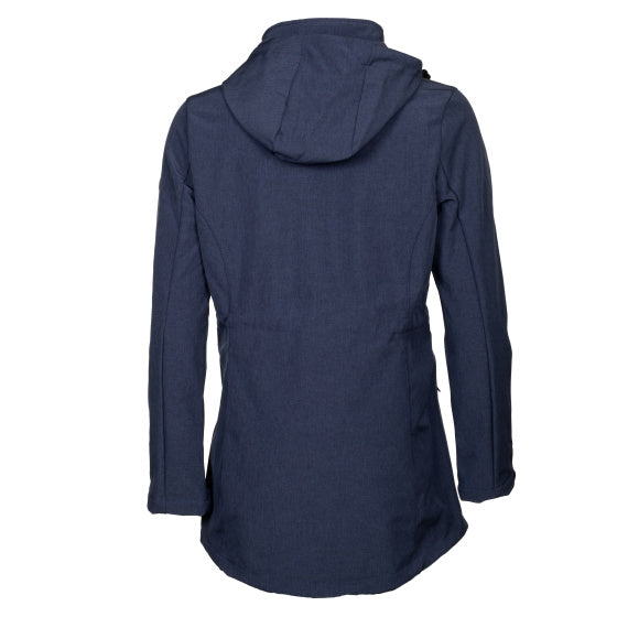 Life line Kya softshell parka dames donkerblauw maat 3XL
