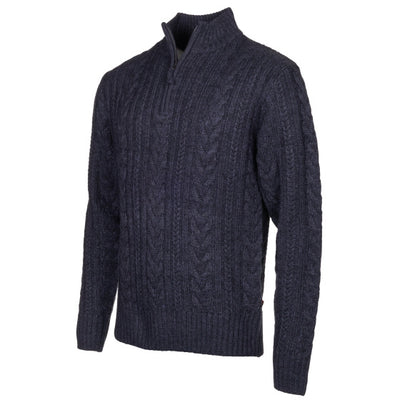 Life line Marcel sweater knit half zip heren donkerblauw maat L