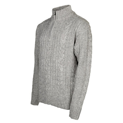 Life line Marcel sweater knit half zip heren lichtgrijs maat XXL