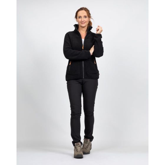Life line Wendy fleecevest dames zwart maat M